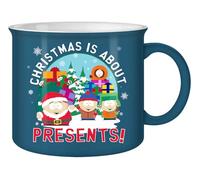 Silver Buffalo South Park Christmas is About the Presents 20oz Ceramic Camper Mug