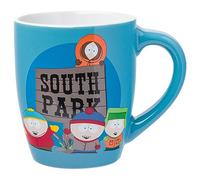 Silver Buffalo South Park Kids and Logo Jumbo Curved Ceramic Mug,25 Ounces