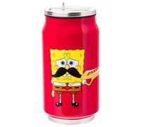 Silver Buffalo Spongebob Squarepants Pizza Delivery Diet Dr. Kelp Stainless Steel Double Wall Can Shape Cup, 11.8 Ounces