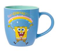 Silver Buffalo Spongebob Squarepants Rainbow Imagination Ceramic Coffee Mug, 18 oz
