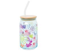 Silver Buffalo Spongebob Squarepants Under the Sea, Glass Tumbler, 16oz