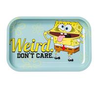 Silver Buffalo Spongebob Weird Don't Care 11.3" x 7.4" Tin Tray
