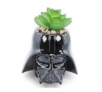 Silver Buffalo Star Wars Darth Vader 3-Inch Ceramic Mini Planter with Artificial Succulent