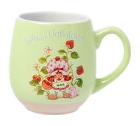 Silver Buffalo Strawberry Shortcake Custard, Clay Base Ceramic Mug, 16oz
