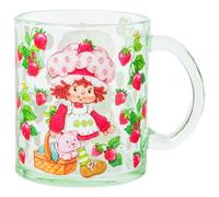 Silver Buffalo Strawberry Shortcake Retro, Vintage Glass Coffee Mug, 17.5oz