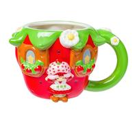 Silver Buffalo Strawberry Shortcake Vintage Cake Ceramic 3D Sculpted Mug, 20 Ounces