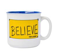 Silver Buffalo Ted Lasso Believe Ceramic Camper-Style Coffee Mug, 20 Ounces