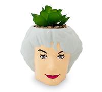 Silver Buffalo The Golden Girls Dorothy 3-Inch Ceramic Mini Planter With Artificial Succulent