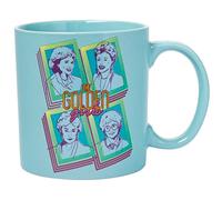 Silver Buffalo The Golden Girls in Retro Squares Ceramic Coffee Mug, 20 Ounces
