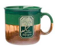 Silver Buffalo The Lord of The Rings Reactive Glaze Ceramic Camper Mug Featuring The Green Dragon, 20 Ounces