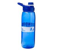 Silver Buffalo The Office Dunder Mifflin Black Logo Screw Lid Tritan Water Bottle, 28-Ounce, Blue