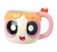 Silver Buffalo The Powerpuff Girls Ceramic 3D Sculpted Mug Featuring Blossom, 20 Ounces