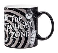 Silver Buffalo The Twilight Zone Logo Icons Space 20oz Ceramic Mug | 0.59 Liters