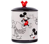 Silver Buffalo Vintage Mickey Mouse Sketches Ceramic Canister Snack Cookie Jar (Large)