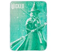 Silver Buffalo Wicked Glinda and Elphaba Throw Dye Sublimation Sublimated Double Sided 45" x 60" 250gsm Plush Raschel Throw