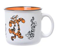 Silver Buffalo Winnie The Pooh Multiple Tigger Poses Wax Resist 20oz Ceramic Camper Mug