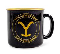 Silver Buffalo Yellowstone Dutton Ranch Ceramic Camper Mug | Holds 20 Ounces