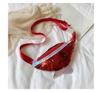 Silver Bum Bag Kids Sequin Fanny Pack for Girl Coin Purse Small Children's Waist Bag Shiny Mermaid Waist Pack Children Beach Bag for Girls(Color3)