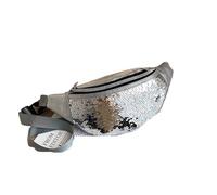 Silver Bum Bag Waist Bag Shoulder Crossbody Chest Sequin Capacity Pack(Silver)