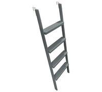 Silver Bunk Bed Climb Ladder 59" with 8cm Wide Pedals & 2 HooksSafe & Sturdy Design for Bunk Beds Perfect for Kids' Rooms & Interior Use