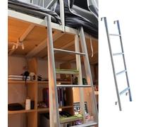 Silver Bunk Bed LadderHookOn Replacement for Boat Loft Dorm Motorhome & Camper116cm 130cm 140cm 150cm Tall Climbing Ladder (45")