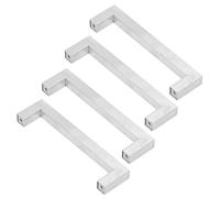 Silver Cabinet Handles, Silver Drawer Pulls Stainless Steel Cabinet Pulls Cupboard Pulls Drawer Pulls 4Set for Furniture Doors Desk Drawers (12 * 12 * 96)
