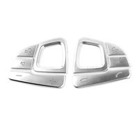 Silver Car Steering Wheel Button Cover Trim Interior For Mercedes E-Class W213 2016 2017 2018 2019 HGMGFYCX