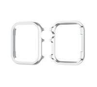 Silver Case Compatible with Apple Watch 46mm Series 10, Lightweight Aluminum Alloy Frame Protector for Women Girls Metal Sparkling Bling Bumper Case Compatible with Apple iWatch 46mm Series 10