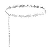 Silver Chain Belt Metal Butterfly Cross Star Belt Western Waist Chain Belts for Women Fashion Y2k Jewelry, L, Non-Precious Metal, No Gemstone