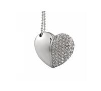 (Silver) Charm Bracelet Necklace Working 8GB USB Flashdrive Memory