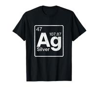 Silver Chemical Ag Symbol Periodic Table of Elements Present T-Shirt