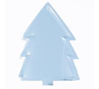 Silver Christmas Tree Shaped Foil Paper Plates 30cm - Pack of 6