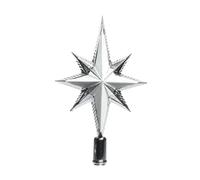 Decoris Silver Tree Topper Star Decoration