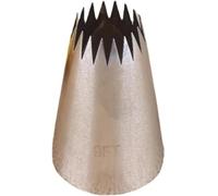 Silver Churro Piping Tip, Piping Tips for Eclair, Open Star Pastry Tip Large for Piping, Icing Tips, Decorating Tools, Icing Piping Tips (9FT)