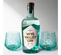 Silver Circle Distillery Wye Valley Gin + 2 Glasses Bundle
