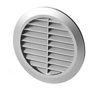 Silver Circle Round Air Vent Fit 100 to 150 mm Round Ducting Ventilation Cover Supply Fly Net