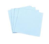 Silver Cleaning Cloth, 10pcs Multicolor Polishing Cloth For Jewelry Cleaning Multiple Sizes(Blu,8 * 8cm)