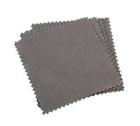 Silver Cleaning Cloth, Silver Polishing Cloth Double-Sided Reusable Multicolor For Jewelry Tools 50 pcs(Grey 8x8cm)