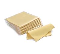 Silver Cleaning Cloths Silver Polishing Cloth Jewelry Cleaner Wipes for Gold Platinum Cleaning Keep Coin Ring Clean Shiny 50pcs 8x8cm(Yellow)