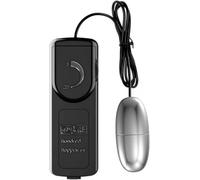 Silver Clit Bullet Power Vibrator Black Controller Clitoral Vibrator,G spot Clitoris Stimulator Vibrator Egg Vibrator Bullet Adult Sex Toy Egg Vibrators Bullet Personal Vibrator for Women Men