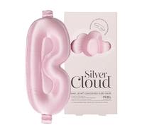 Silver Cloud Contour Sleep Mask, Satin, Silver-Infused, Lash-Protecting, Lightweight, One Size, Pink