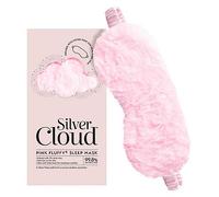 Silver Cloud Pink Fluffy Satin Sleep Eye Mask