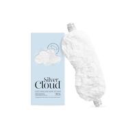 Silver Cloud Satin Silver Ion Infused Fluffy Sleep Eye Mask White