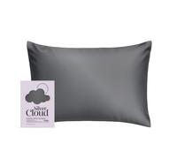 Silver Cloud Charcoal Satin Pillowcase Infused with Silver Ions