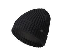 Silver Cloud Silver Infused Satin Lined Beanie Black