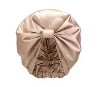 Silver Cloud Silver Ion Infused Satin Hair Wrap Caramel Caramel One Size