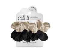 Silver Cloud Silver Ion Infused Satin Large Scrunchies 2 Pack Silver Cloud Multicolor One Size