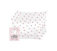 Silver Cloud Silver Ion Infused Satin Pillowcase Heart Print - 4 Pack