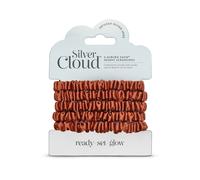 Silver Cloud Skinny Hair Scrunchie Auburn 5 Pack