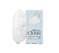 Silver Cloud Fluffy Satin Sleep Eye Mask (White)